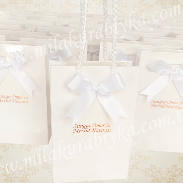 Kişiye Özel Hediyelik Karton Çanta - Söz-Nişan-Nikah-Düğün-Bebek-Sünnet-Doğum Günü-Mevlüt Hediyesi